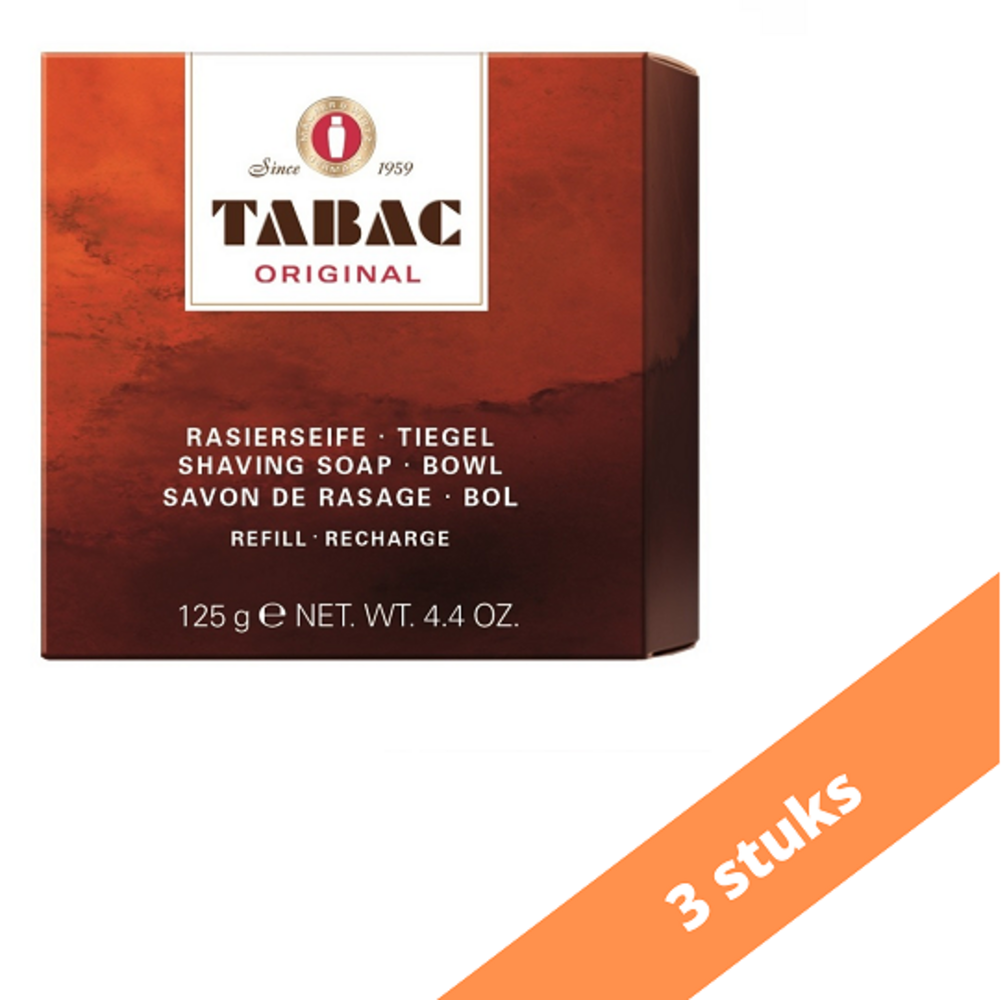 Tabac Tabac Scheerzeep Bol - Original 125 gr. 2 x Voordeelpak