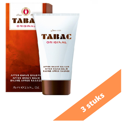 Tabac Tabac Aftershave Balsem - Original 75 ml. 3 x Voordeelpak Tabac Tabac Aftershave Balsem - Original 75 ml. 3 x Voordeelpak