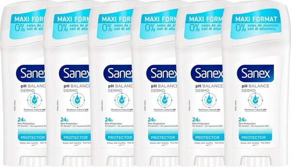 Sanex Sanex Deostick - Dermo Protector 65 ml. 6 x Voordeelpak Sanex Sanex Deostick - Dermo Protector 65 ml. 6 x Voordeelpak