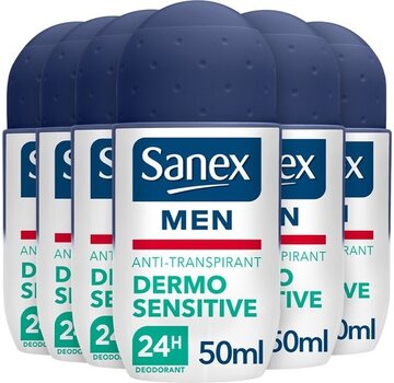 Sanex Sanex Deo Roll-on Men - Dermo Sensitive 50 ml. 6 x Voordeelpak