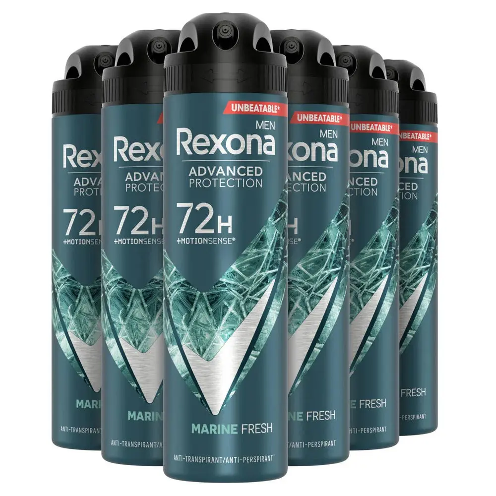 Rexona Rexona Deospray Men - Marine 150 ml. NL/FR 6 x Voordeelpak Rexona Rexona Deospray Men - Marine 150 ml. NL/FR 6 x Voordeelpak