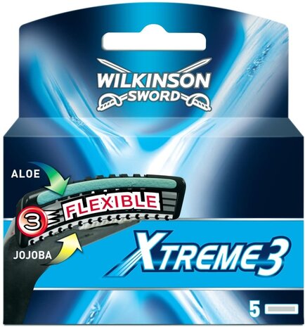 Wilkinson Wilkinson Xtreme 3 Flexible Scheermesjes - 5 stuks Wilkinson Wilkinson Xtreme 3 Flexible Scheermesjes - 5 stuks