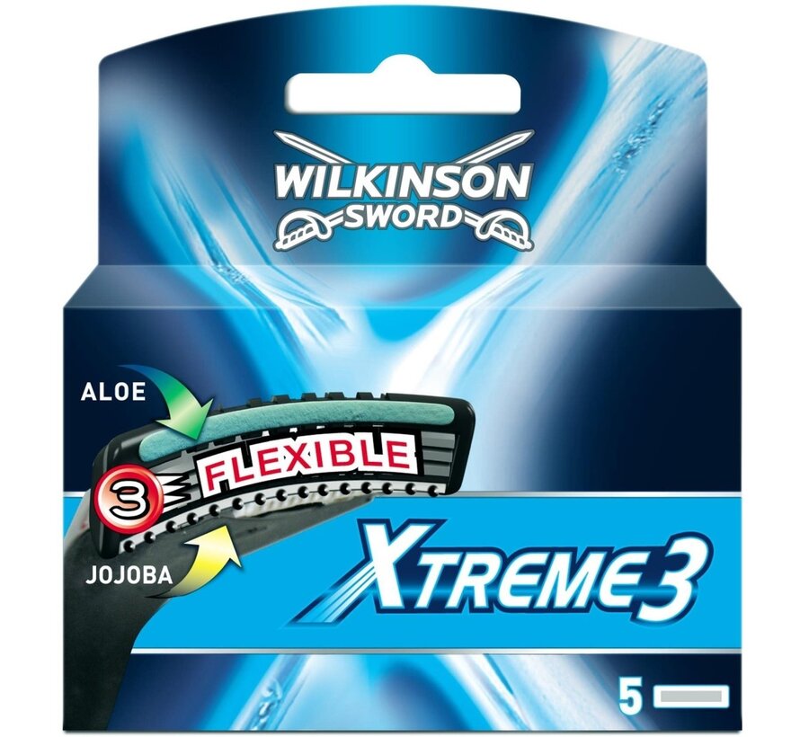 Wilkinson Xtreme 3  Flexible Scheermesjes -  5 stuks