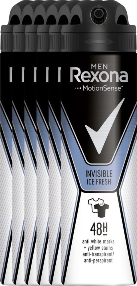 Rexona Rexona Deospray Men - Invisible Ice Fresh 150 ml. 6 x Voordeelpak
