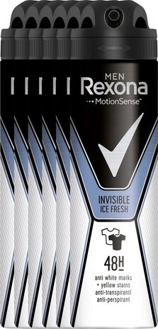 Rexona Rexona Deospray Men - Invisible Ice Fresh 150 ml. 6 x Voordeelpak