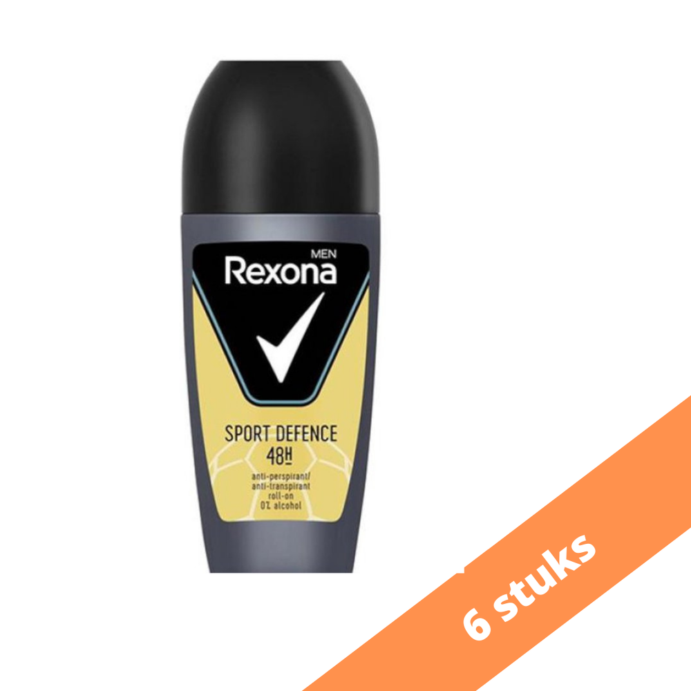 Rexona Rexona Deo Roll-on Men - Sport Defence 50 ml. 6 x Voordeelpak Rexona Rexona Deo Roll-on Men - Sport Defence 50 ml. 6 x Voordeelpak
