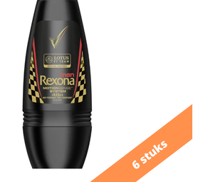 Rexona Rexona Deo Roll-on Men - Lotus F1 Team (Turbo) 50 ml. 6 x Voordeelpak