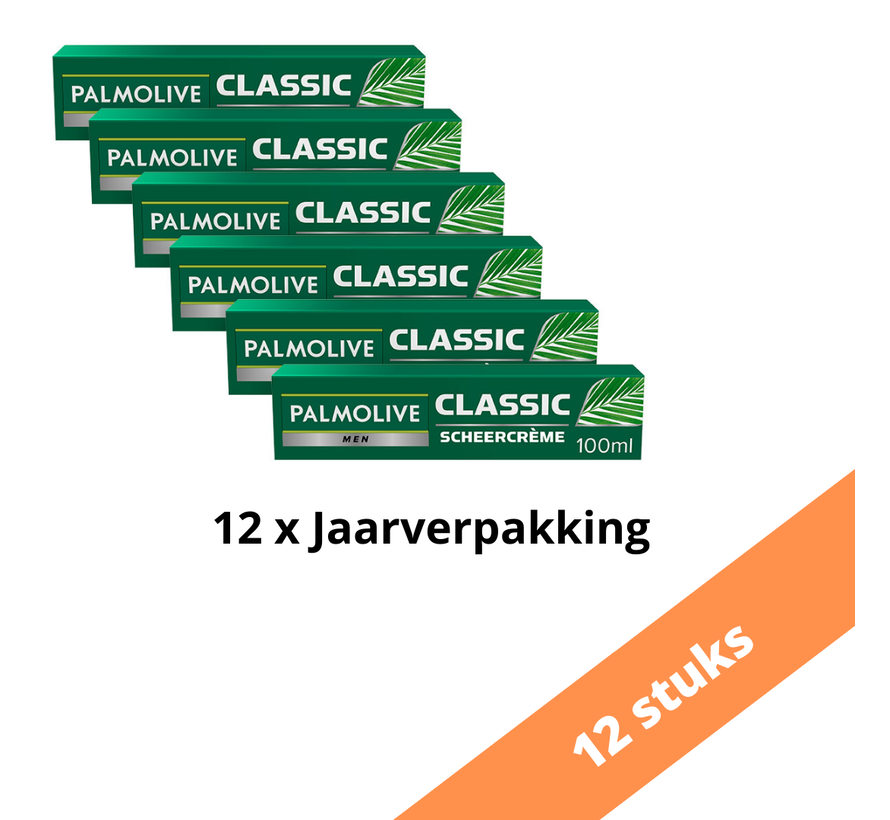 Palmolive Scheercreme - Classic 100 ml. 12 x Voordeelpak