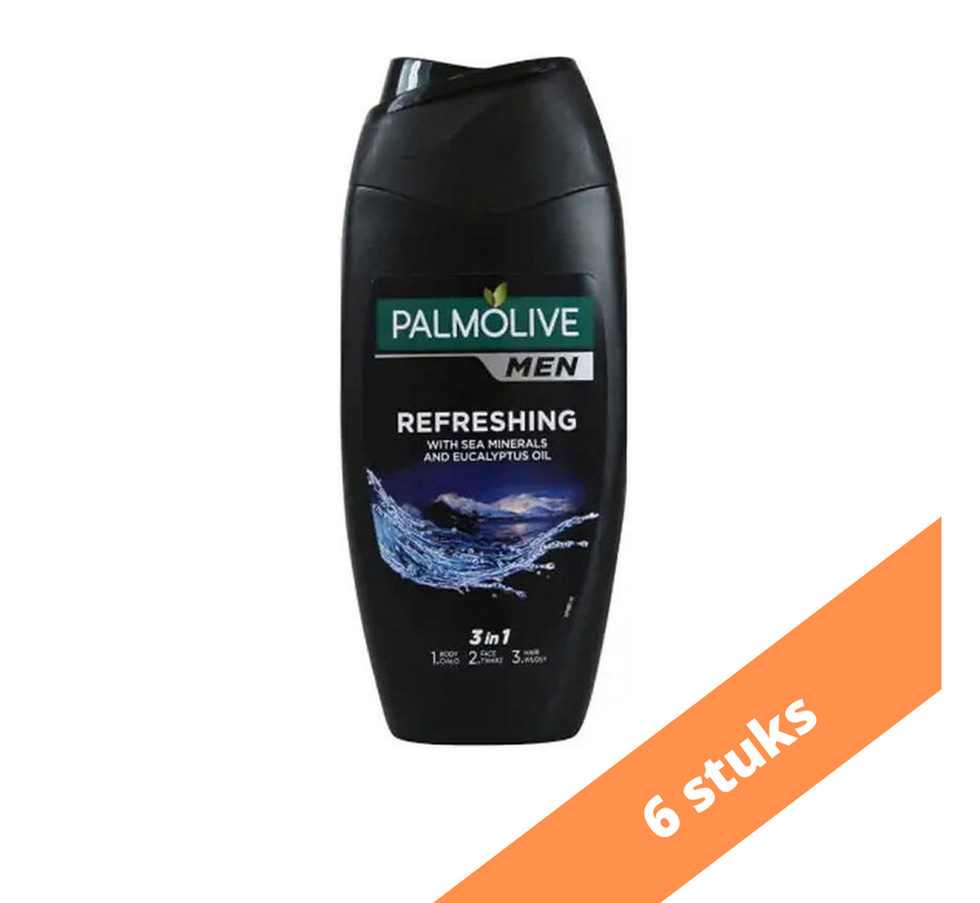 Palmolive Douchegel Men - Refreshing 250 ml. 6 x Voordeelpak
