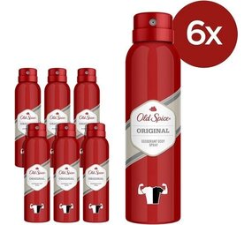 Old spice Old Spice Deospray - Original 150 ml. 6 x Voordeelpak Old spice Old Spice Deospray - Original 150 ml. 6 x Voordeelpak