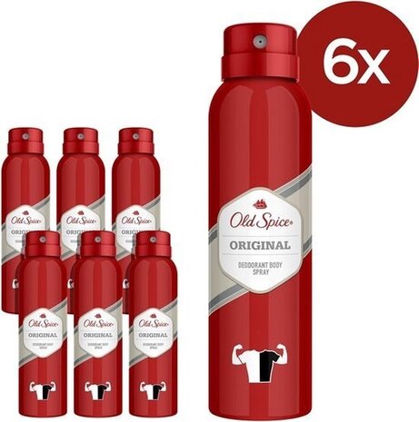 Old spice Old Spice Deospray - Original 150 ml. 6 x Voordeelpak
