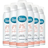 Odorex Odorex Deospray - 0% Parfum 150 ml. 6 x Voordeelpak