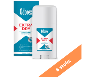 Odorex Odorex Deodorant Extra Dry - Creme Stick 40 ml. 6 x Voordeelpak