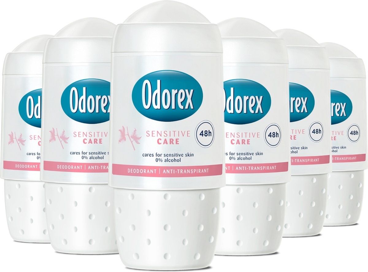 Odorex Odorex Deo Roll-on - Sensitive Care 50 ml. 6 x Voordeelpak afbeelding