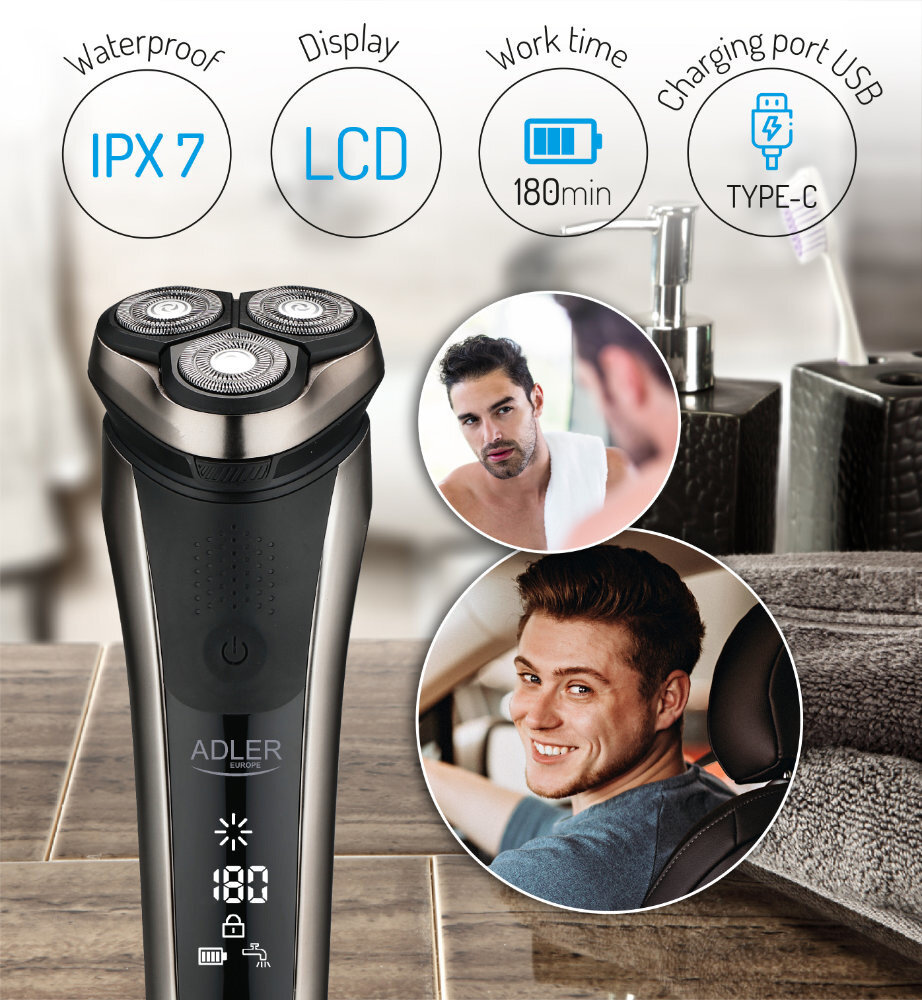 Adler Adler AD 2933 Elektrisch Scheerapparaat - 3 Koppen Adler Adler AD 2933 Elektrisch Scheerapparaat - 3 Koppen