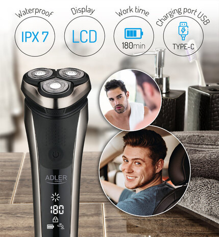 Adler Adler AD 2933 Elektrisch Scheerapparaat - 3 Koppen Adler Adler AD 2933 Elektrisch Scheerapparaat - 3 Koppen