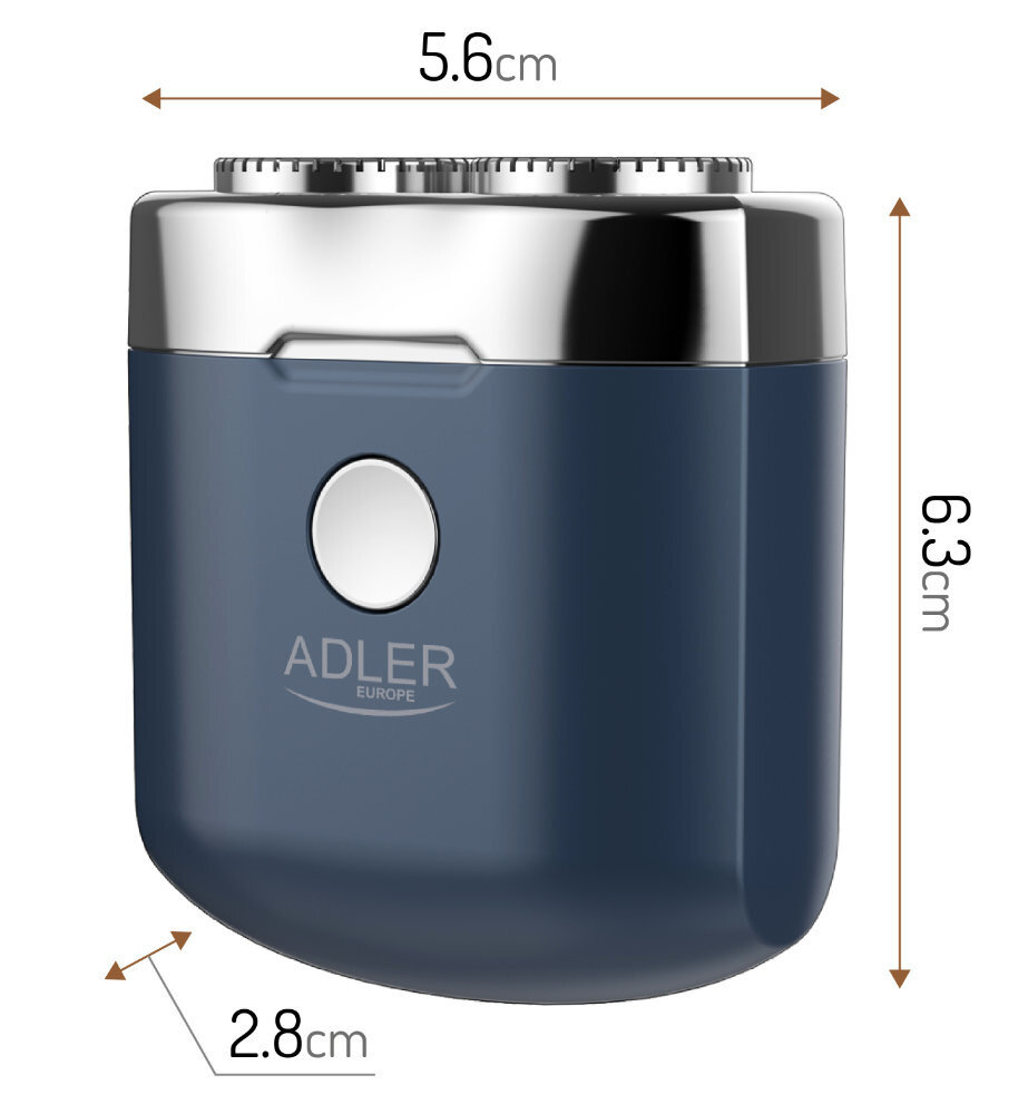 Adler Adler AD 2937 Reisscheerapparaat - USB 2 Koppen Adler Adler AD 2937 Reisscheerapparaat - USB 2 Koppen