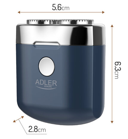 Adler Adler AD 2937 Reisscheerapparaat - USB 2 Koppen Adler Adler AD 2937 Reisscheerapparaat - USB 2 Koppen