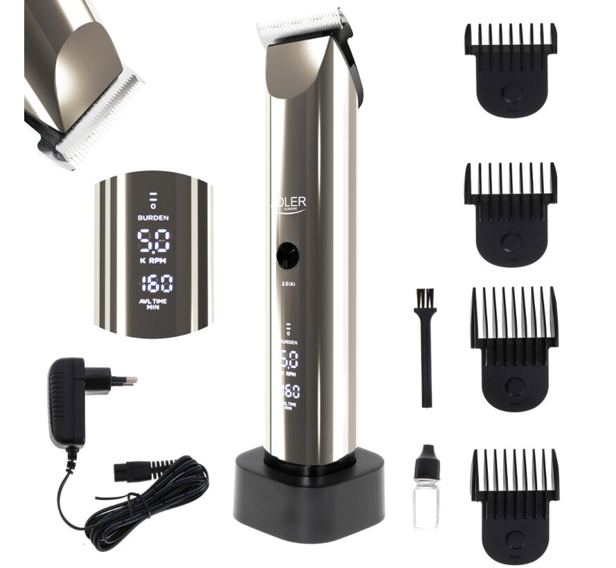 Adler Tondeuse Met LCD Scherm AD 2834 - 60 W
