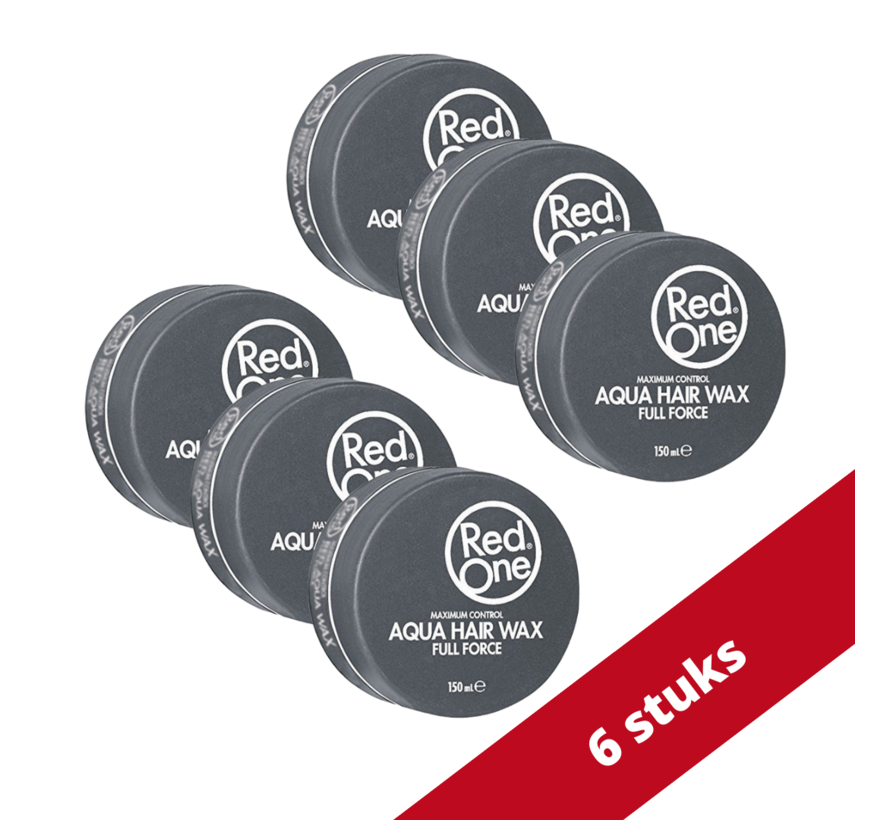 RedOne Haarwax - QuickSilver Aqua Hair Wax Full Force 150 ml Voordeelverpakking - 6 stuks