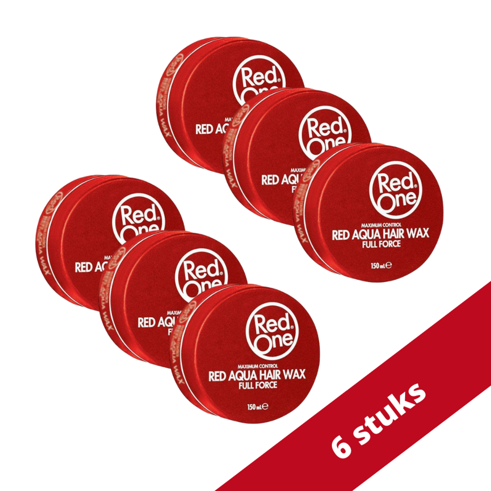 Red One RedOne Haarwax - Red Aqua Full Force 150 ml Voordeelverpakking 6 stuks Red One RedOne Haarwax - Red Aqua Full Force 150 ml Voordeelverpakking 6 stuks