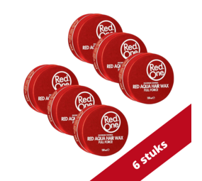 Red One RedOne Haarwax - Red Aqua Full Force 150 ml Voordeelverpakking 6 stuks Red One RedOne Haarwax - Red Aqua Full Force 150 ml Voordeelverpakking 6 stuks