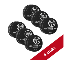 Red One RedOne Haarwax Maximum Control - Black Aqua 150ml Voordeelverpakking - 6 stuks