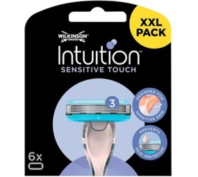 Wilkinson Wilkinson scheermesjes Intuition sensitive Touch 6 scheermesjes Wilkinson Wilkinson scheermesjes Intuition sensitive Touch 6 scheermesjes