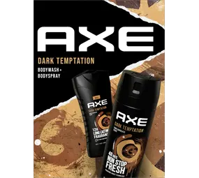 Axe Axe Dark Temptation Giftset Bodywash - 250 ml & Bodyspray - 150 ml Axe Axe Dark Temptation Giftset Bodywash - 250 ml & Bodyspray - 150 ml