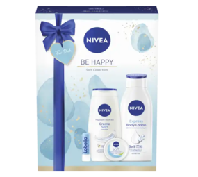 Nivea Geschenkset Nivea Be Happy - 4 stuks Nivea Geschenkset Nivea Be Happy - 4 stuks