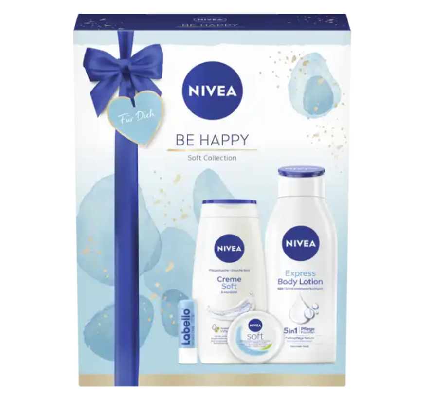 Geschenkset Nivea Be Happy - 4 stuks