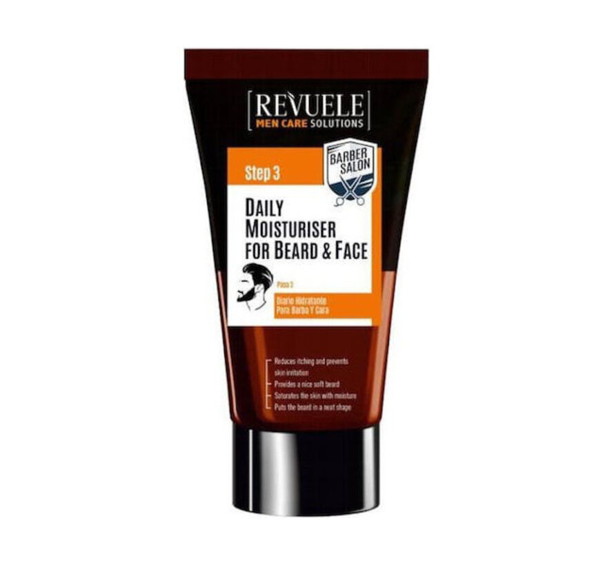 Revuele Men Care Moisturizer Voor Baard & Gezicht - 80 ml