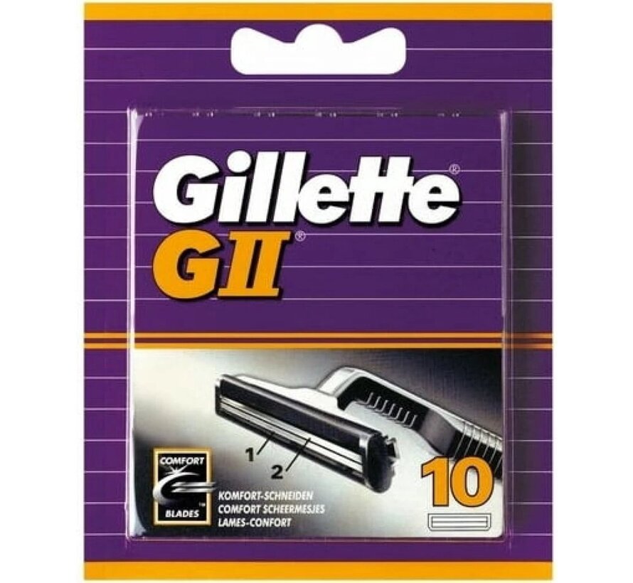 Gillette G2 scheermesjes - 10 stuks