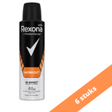 Rexona Rexona Deospray Men - Workout HI-Impact 150 ml. NL/FR 6 x Voordeelpak Rexona Rexona Deospray Men - Workout HI-Impact 150 ml. NL/FR 6 x Voordeelpak