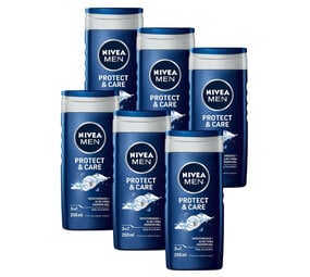 Nivea Nivea Douchegel Men - Protect & Care 250 ml. 6 x Voordeelpak