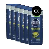 Nivea Nivea Douchegel Men - Power Fresh 250 ml. 6 x Voordeelpak