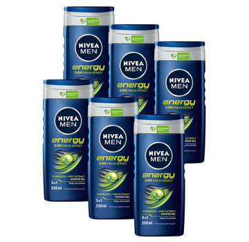 Nivea Nivea Douchegel Men - Energy 250 ml. 6 x Voordeelpak