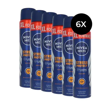 Nivea Nivea Deospray Men - Stress Protect 250 ml. 6 x Voordeelpak