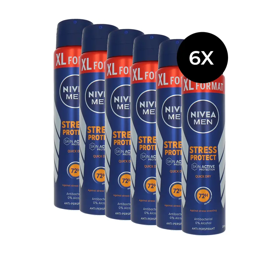 Nivea Deospray Men - Stress Protect 250 ml. 6 x Voordeelpak