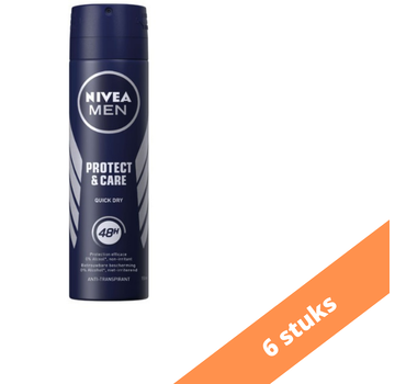 Nivea Nivea Deospray Men - Protect & Care 150 ml. 6 x Voordeelpak