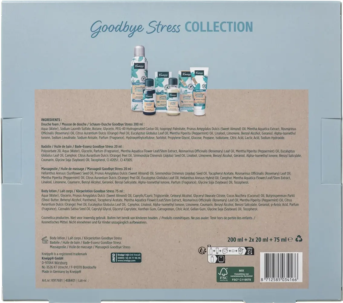 kneipp Kneipp Luxe Giftset 4st Goodbye Stress