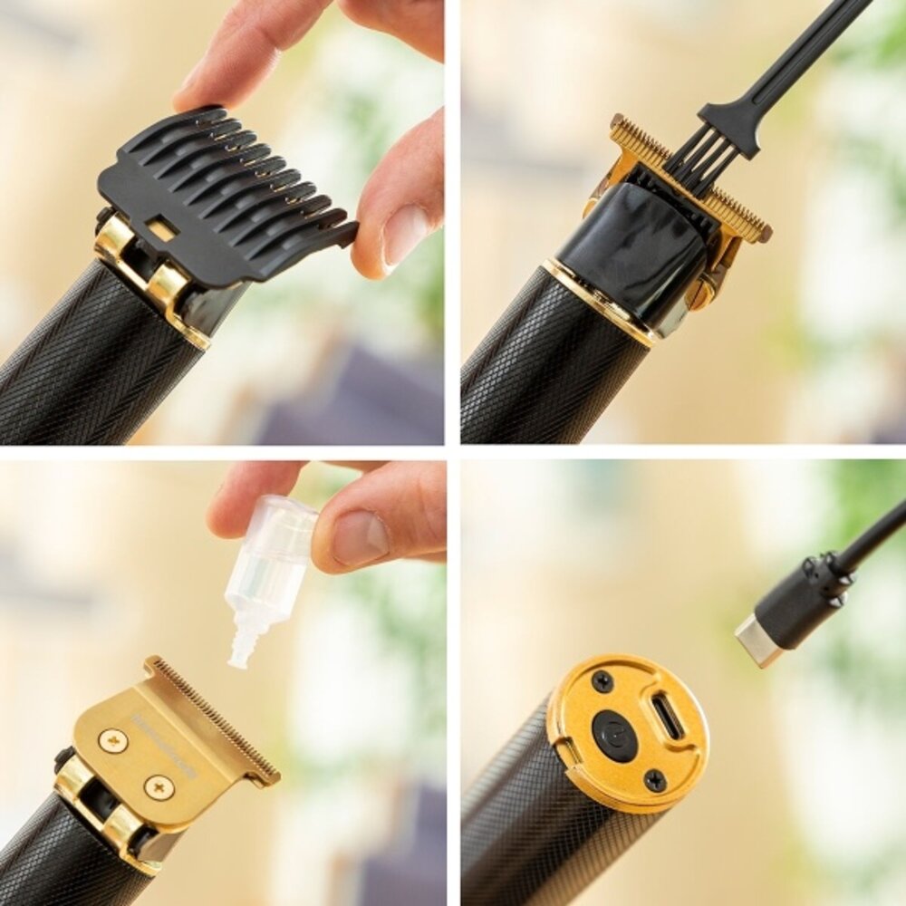 Huismerk Professionele oplaadbare tondeuse met LCD-display