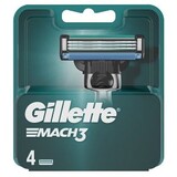 Gillette Gillette Navul Scheermesjes Mach3 -  4 pack Gillette Gillette Navul Scheermesjes Mach3 -  4 pack