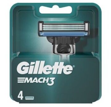 Gillette Gillette Navul Scheermesjes Mach3 -  4 pack