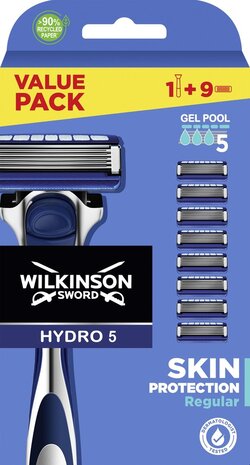 Wilkinson Wilkinson  Hydro 5 - Scheerapparaat +9 Scheermesjes Wilkinson Wilkinson  Hydro 5 - Scheerapparaat +9 Scheermesjes