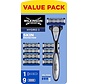 Wilkinson Hydro3  voordeelpak met Houder en 9 scheermesjes