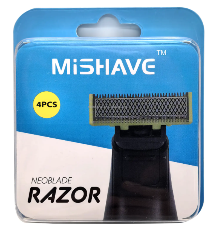 Huismerk Universeel OneBlade vervangbare scheermesjes 4 stuks - voor Philips apparaten Huismerk Universeel OneBlade vervangbare scheermesjes 4 stuks - voor Philips apparaten