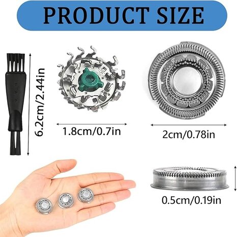 Huismerk Universele scheerkoppen - Voor Philips Shaver 9000 /SH90 Huismerk Universele scheerkoppen - Voor Philips Shaver 9000 /SH90