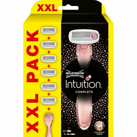 Wilkinson Wilkinson Intuition Complete Scheermes XXL Voordeelverpakking 6 stuks Wilkinson Wilkinson Intuition Complete Scheermes XXL Voordeelverpakking 6 stuks