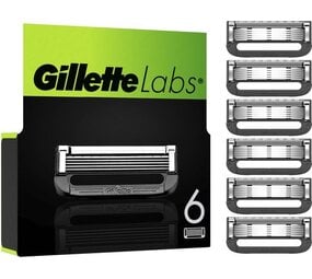 Gillette Gillette Labs Navulscheermesjes Exfoliating Bar en Heated Razor - 6ST Gillette Gillette Labs Navulscheermesjes Exfoliating Bar en Heated Razor - 6ST